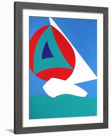 Voile-Jean Coulot-Framed Serigraph