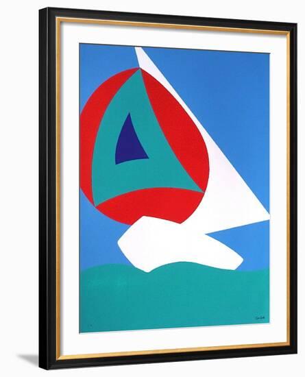 Voile-Jean Coulot-Framed Serigraph