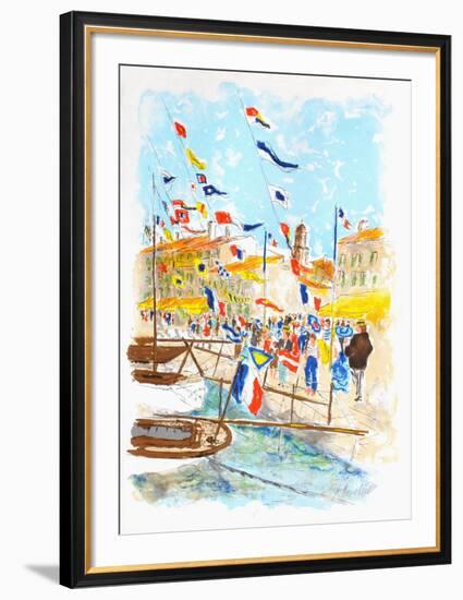 Voiliers a Saint-Tropez-Urbain Huchet-Framed Limited Edition