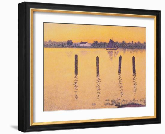 Voiliers sur L'Escault-Theo van Rysselberghe-Framed Giclee Print