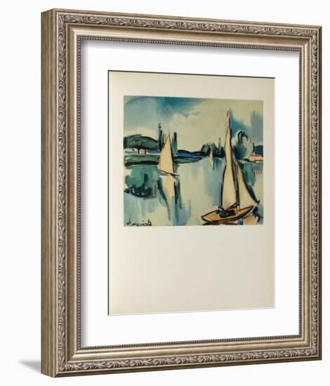 Voiliers Sur la Seine, 1908-Maurice De Vlaminck-Framed Collectable Print