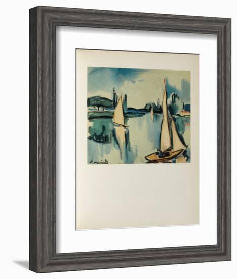 Voiliers Sur la Seine, 1908-Maurice De Vlaminck-Framed Collectable Print