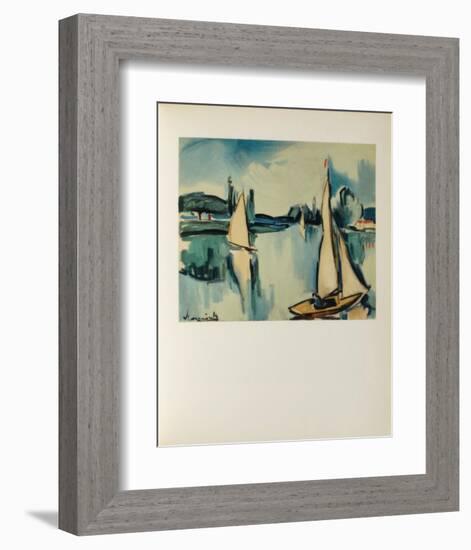 Voiliers Sur la Seine, 1908-Maurice De Vlaminck-Framed Collectable Print