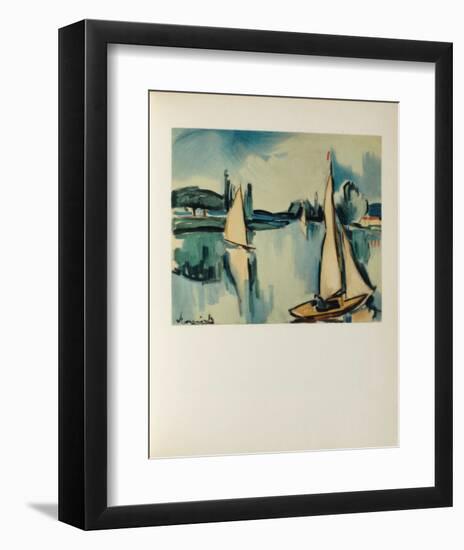 Voiliers Sur la Seine, 1908-Maurice De Vlaminck-Framed Collectable Print