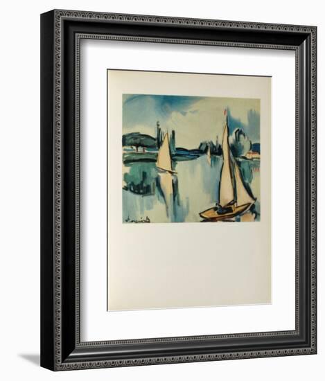 Voiliers Sur la Seine, 1908-Maurice De Vlaminck-Framed Collectable Print