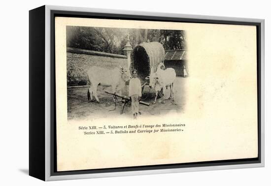 Voitures Et Boeufs a L'Usage Des Missionnaires, Bulloks, Carriage, Ochsen-null-Framed Premier Image Canvas