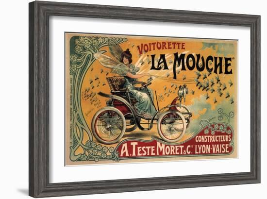 Voiturette La Mouche, 1900-Francisco Tamagno-Framed Giclee Print