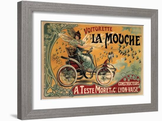 Voiturette La Mouche, 1900-Francisco Tamagno-Framed Giclee Print