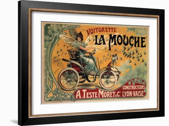 Voiturette La Mouche, 1900-Francisco Tamagno-Framed Giclee Print