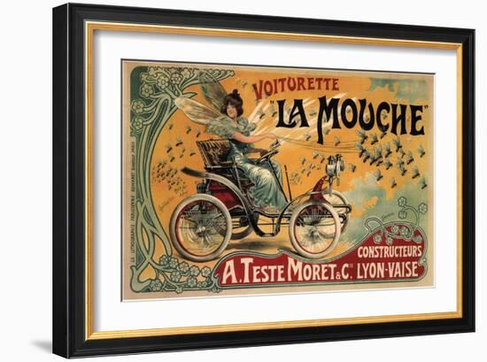 Voiturette La Mouche, 1900-Francisco Tamagno-Framed Giclee Print