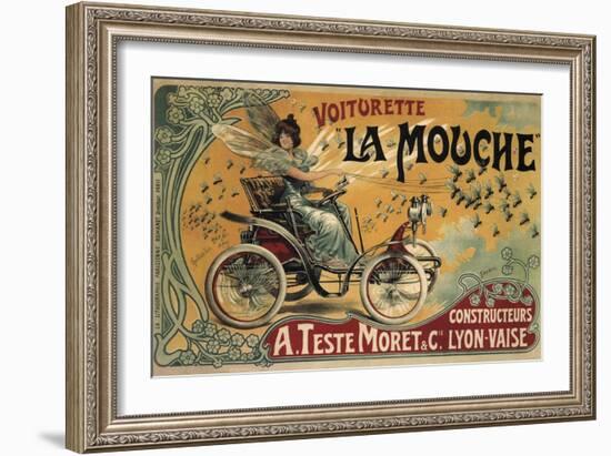 Voiturette La Mouche France 1900-null-Framed Premium Giclee Print