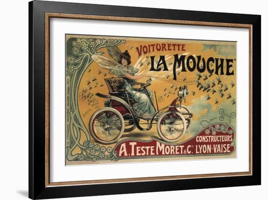 Voiturette La Mouche France 1900-null-Framed Premium Giclee Print