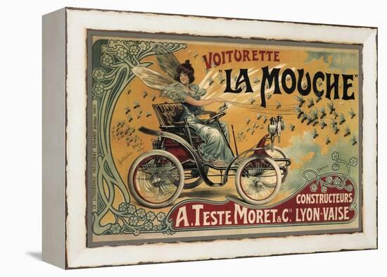 Voiturette La Mouche France 1900-null-Framed Premier Image Canvas