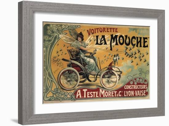 Voiturette La Mouche France 1900-null-Framed Giclee Print