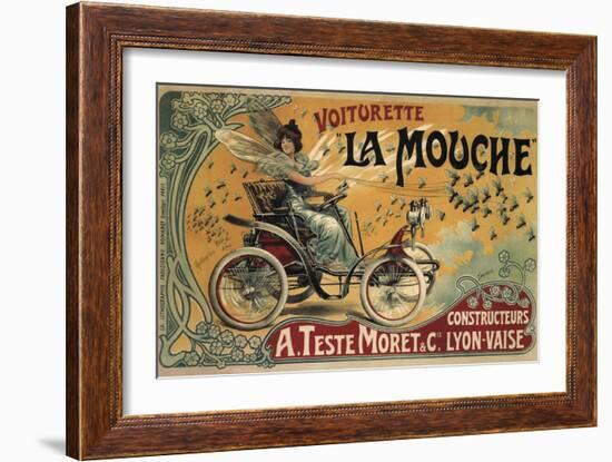 Voiturette La Mouche France 1900-null-Framed Giclee Print