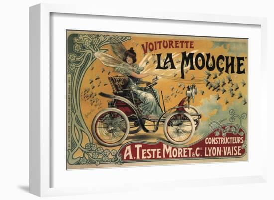 Voiturette La Mouche France 1900-null-Framed Giclee Print