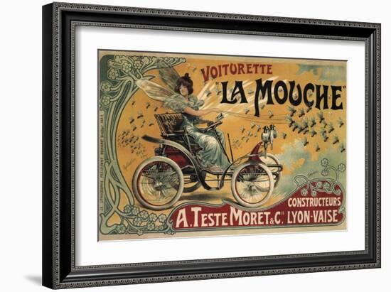 Voiturette La Mouche France 1900-null-Framed Giclee Print
