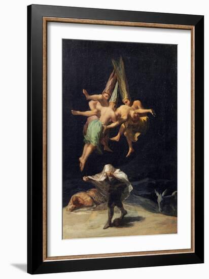 Vol De Sorcieres - Witches in Flight (Vuelo De Brujas) Par Francisco De Goya(1746-1828), 1797-1798-Francisco Jose de Goya y Lucientes-Framed Giclee Print