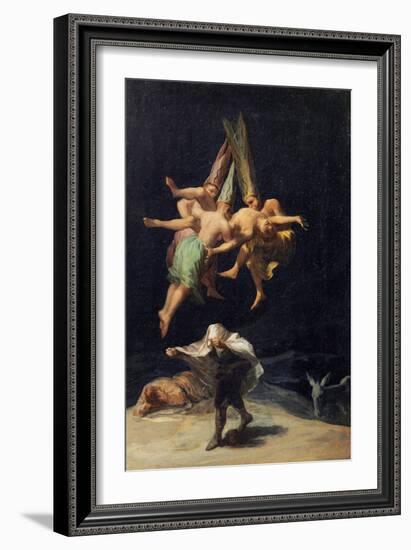 Vol De Sorcieres - Witches in Flight (Vuelo De Brujas) Par Francisco De Goya(1746-1828), 1797-1798-Francisco Jose de Goya y Lucientes-Framed Giclee Print