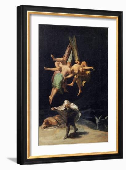 Vol De Sorcieres - Witches in Flight (Vuelo De Brujas) Par Francisco De Goya(1746-1828), 1797-1798-Francisco Jose de Goya y Lucientes-Framed Giclee Print