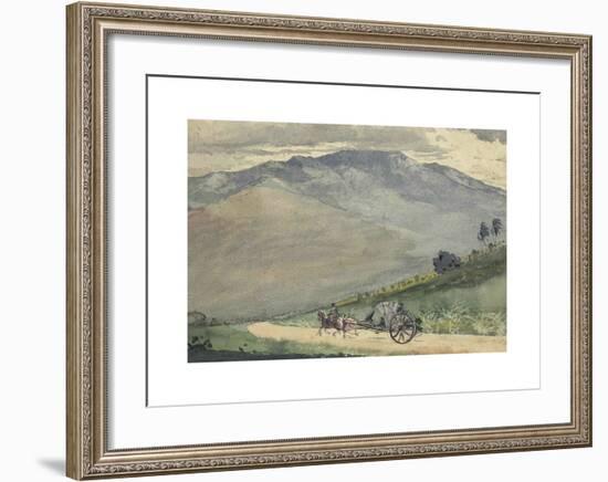 Volante on a Mountain Road-Winslow Homer-Framed Premium Giclee Print