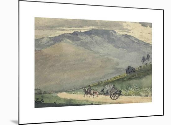 Volante on a Mountain Road-Winslow Homer-Mounted Premium Giclee Print