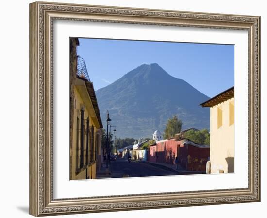 Volcan De Agua, 3765M, Antigua, Guatemala, Central America-Christian Kober-Framed Photographic Print