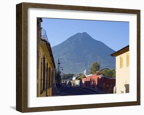 Volcan De Agua, 3765M, Antigua, Guatemala, Central America-Christian Kober-Framed Photographic Print