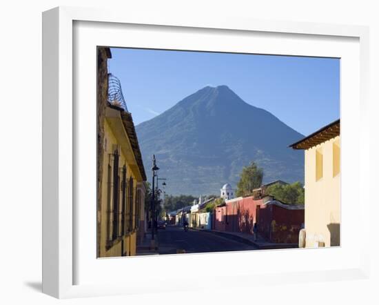 Volcan De Agua, 3765M, Antigua, Guatemala, Central America-Christian Kober-Framed Photographic Print
