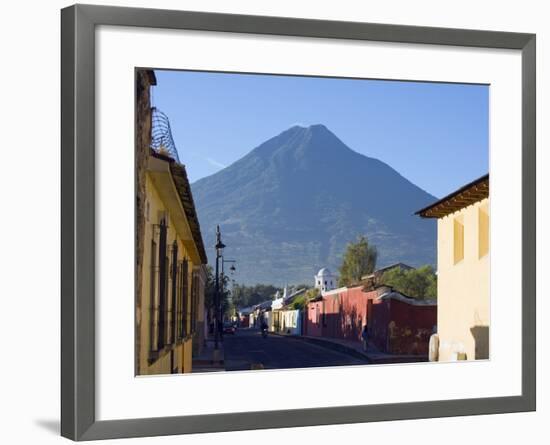 Volcan De Agua, 3765M, Antigua, Guatemala, Central America-Christian Kober-Framed Photographic Print