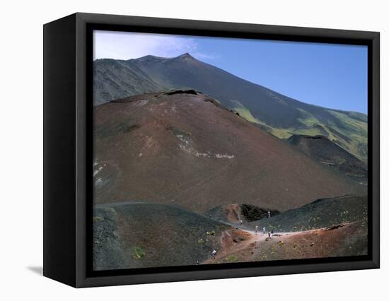 Volcanic Cones, Mount Etna, Sicily, Italy-Peter Thompson-Framed Premier Image Canvas