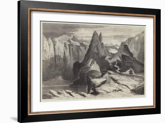 Volcanic Crater in the Saian Mountains, Mongolia-Richard Principal Leitch-Framed Giclee Print