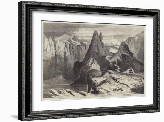 Volcanic Crater in the Saian Mountains, Mongolia-Richard Principal Leitch-Framed Giclee Print