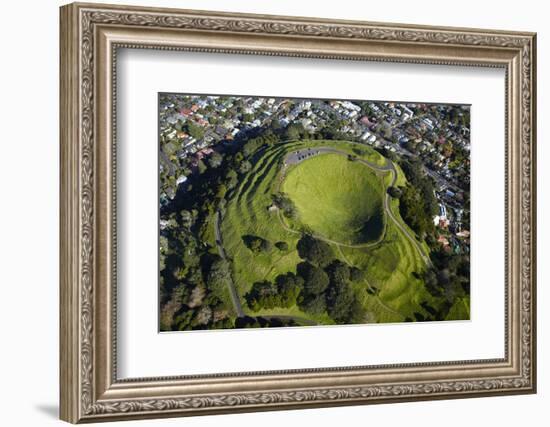 Volcanic Crater, Mt. Eden, Auckland, North Island, New Zealand-David Wall-Framed Photographic Print