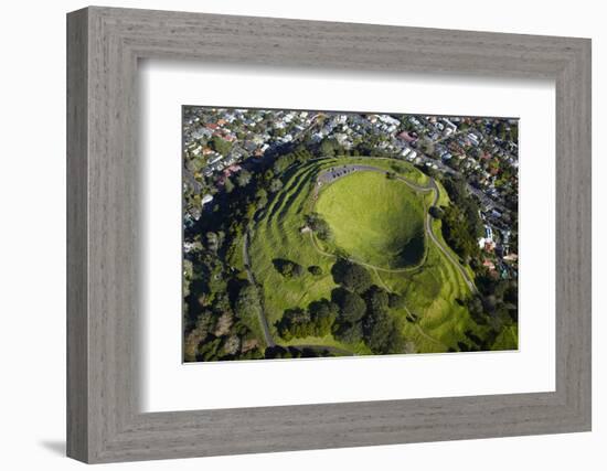 Volcanic Crater, Mt. Eden, Auckland, North Island, New Zealand-David Wall-Framed Photographic Print