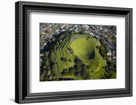 Volcanic Crater, Mt. Eden, Auckland, North Island, New Zealand-David Wall-Framed Photographic Print