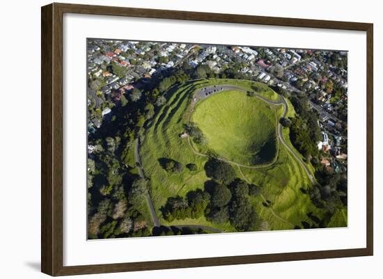 Volcanic Crater, Mt. Eden, Auckland, North Island, New Zealand-David Wall-Framed Photographic Print