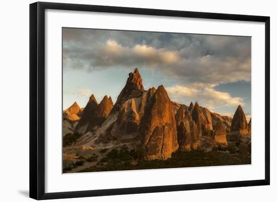 Volcanic Desert Landscape and its Fabulous Geographical Structures Caught in Evening Light-David Clapp-Framed Photographic Print