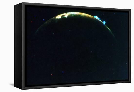 Volcanic Eruption on Jupiter's Moon, Lo, 1979-null-Framed Premier Image Canvas