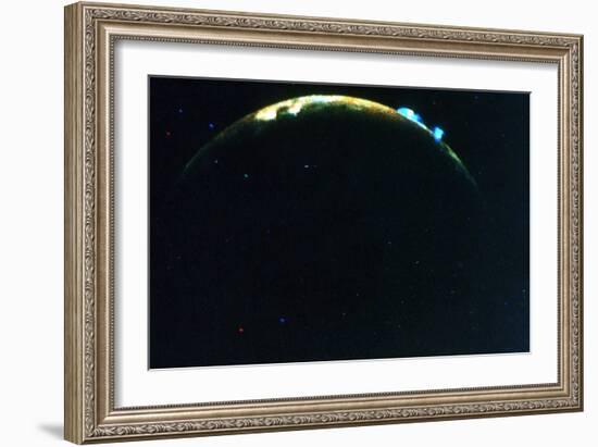 Volcanic Eruption on Jupiter's Moon, Lo, 1979-null-Framed Giclee Print