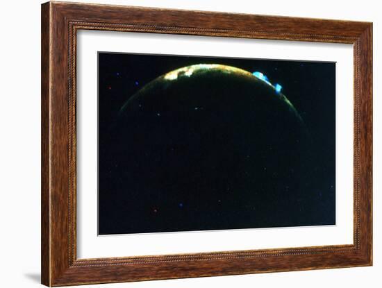 Volcanic Eruption on Jupiter's Moon, Lo, 1979-null-Framed Giclee Print