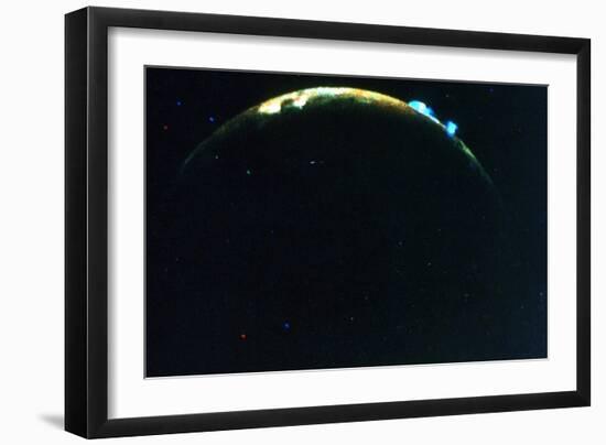 Volcanic Eruption on Jupiter's Moon, Lo, 1979-null-Framed Giclee Print