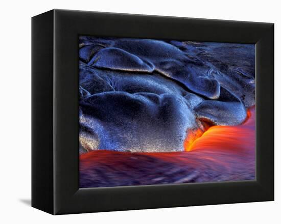 Volcanic Eruption, Volcanoes National Park, Kilauea, Big Island, Hawaii, USA-Art Wolfe-Framed Premier Image Canvas