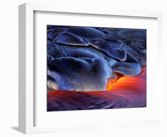 Volcanic Eruption, Volcanoes National Park, Kilauea, Big Island, Hawaii, USA-Art Wolfe-Framed Photographic Print