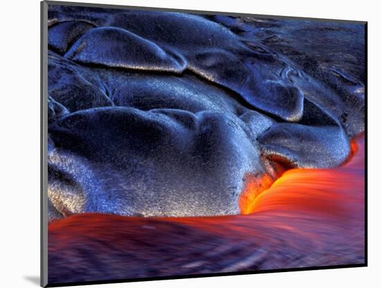 Volcanic Eruption, Volcanoes National Park, Kilauea, Big Island, Hawaii, USA-Art Wolfe-Mounted Photographic Print