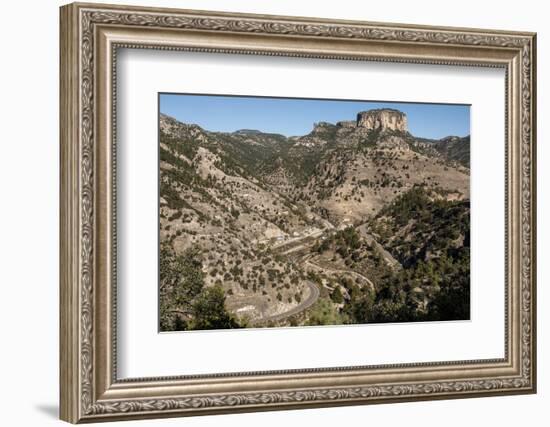 Volcanic plateau of Sierra Tarahumara, above Copper Canyon, Chihuahua, Mexico, North America-Tony Waltham-Framed Photographic Print