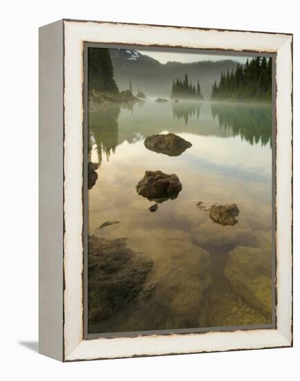 Volcanic Rock and the Battleship Islands, Garibaldi Provincial Park, British Columbia, Canada-Paul Colangelo-Framed Premier Image Canvas