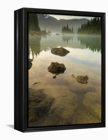 Volcanic Rock and the Battleship Islands, Garibaldi Provincial Park, British Columbia, Canada-Paul Colangelo-Framed Premier Image Canvas