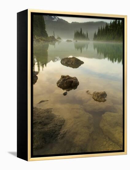 Volcanic Rock and the Battleship Islands, Garibaldi Provincial Park, British Columbia, Canada-Paul Colangelo-Framed Premier Image Canvas