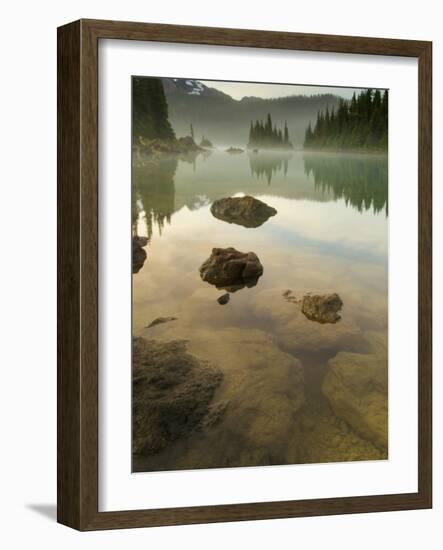 Volcanic Rock and the Battleship Islands, Garibaldi Provincial Park, British Columbia, Canada-Paul Colangelo-Framed Photographic Print